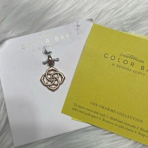 Kendra Scott Medallion Logo Rose Gold Charm